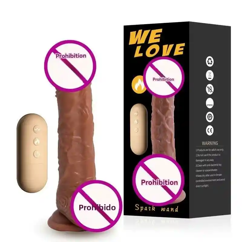 Dildo Vibrador Control Rotador Que Se Calienta