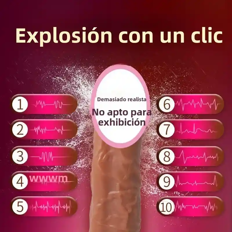 Dildo Vibrador Control Rotador Que Se Calienta