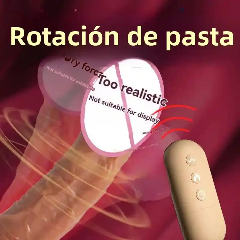 Dildo Vibrador Control Rotador Que Se Calienta