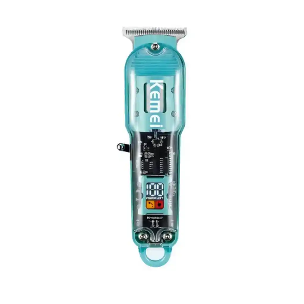 Máquina De Corte Kemei Km-1133 Profesional Led Color Azul