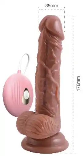 Vibrador Con Chupa Con Control