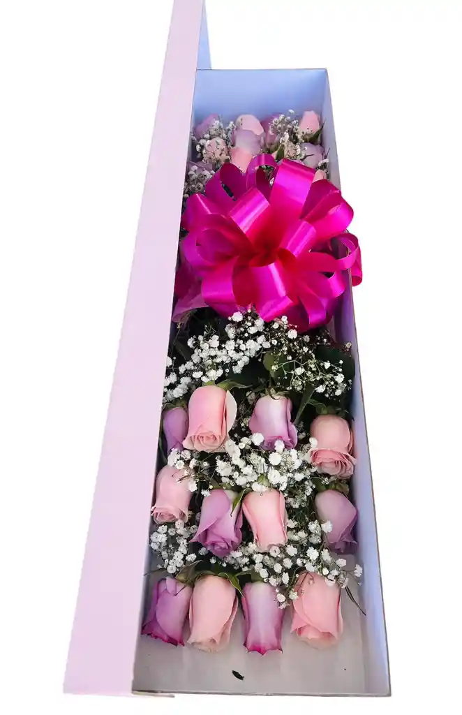 Caja De Rosas Pinky