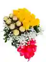 Caja De Rosas Amarillas