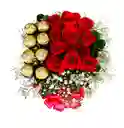 Caja De Rosas Rojas