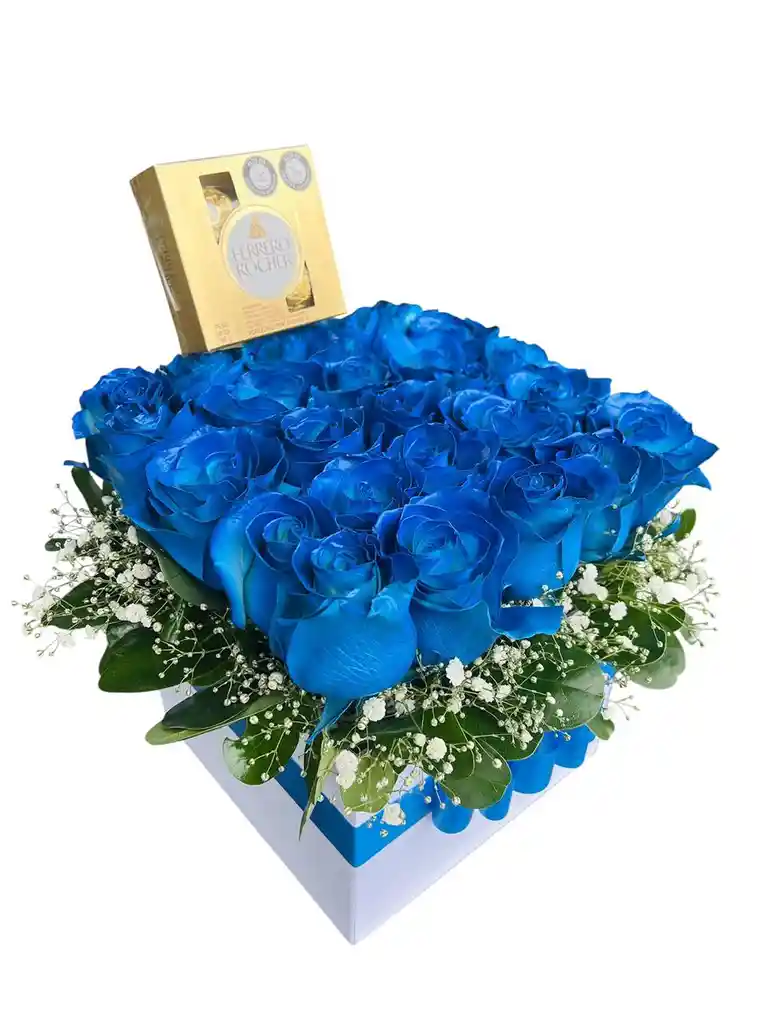 Caja De Rosas Blue