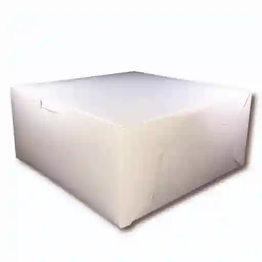 Caja Ponque Blanca 32x32x13.5cm