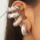Earcuff Enrrolado Plateado
