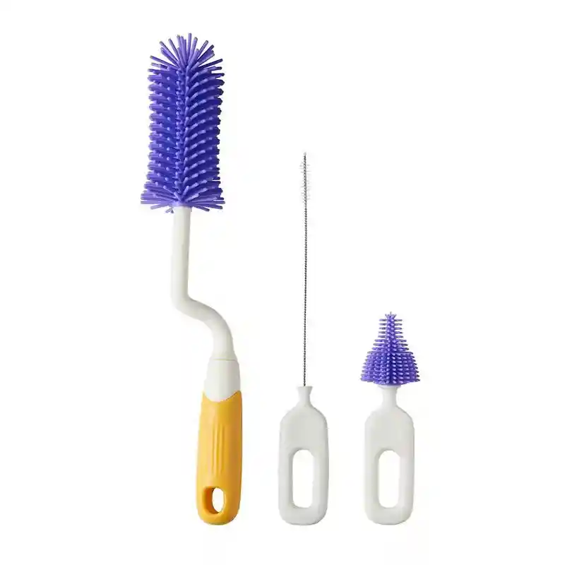 Kit De Cepillos Para Biberones Y Tetinas Morado