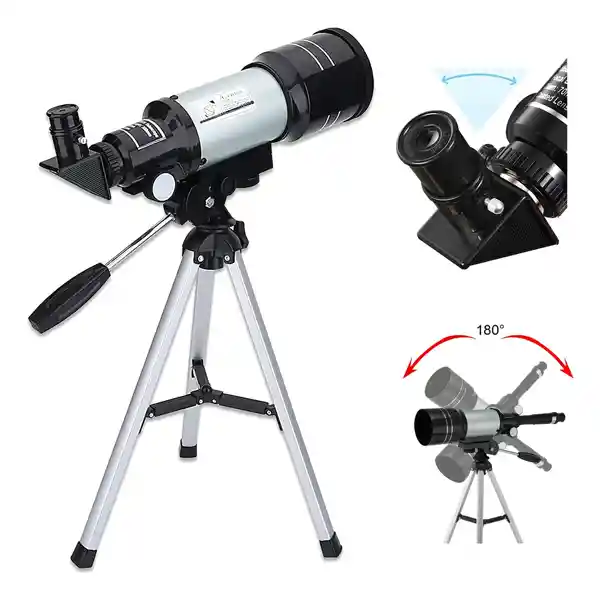 Telescopio Astronómico Terrestre Monocular 150x Niño Color Blanco 30070