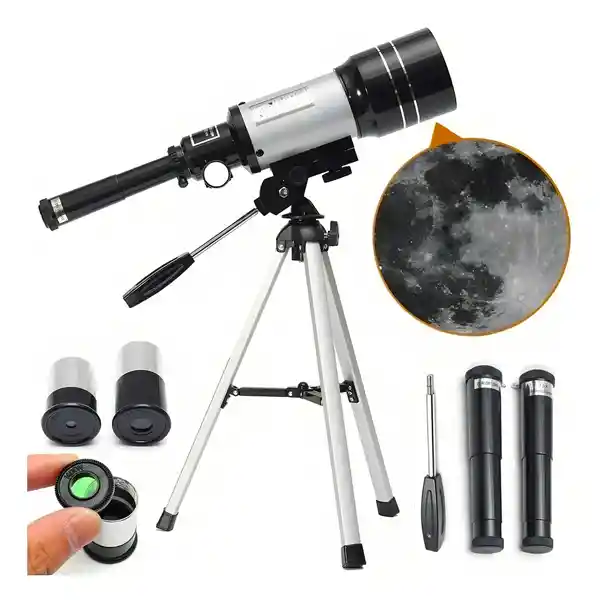 Telescopio Astronómico Terrestre Monocular 150x Niño Color Blanco 30070