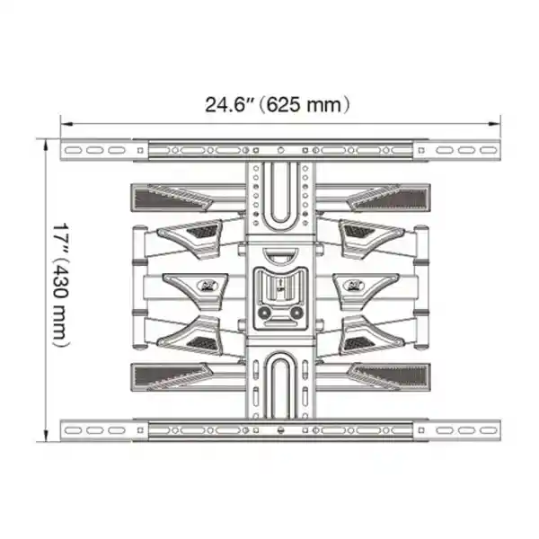 Soporte Para Tv Extensible Doble Nb P6 De 40 A 75