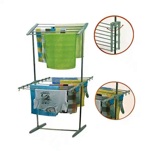 Tendedero De Ropa Plegable Multifuncional Resistente