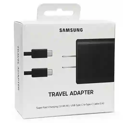 Cargador Samsung 45w Carga Rápida Tipo C Certificado