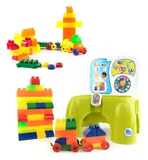 Juego Silla Didáctica Con Bloques De Construcción