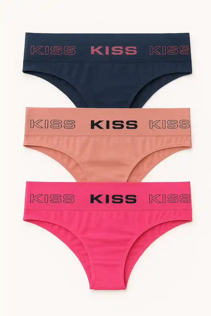 Tres Panty Hilo Tejido Algodon Talla Unica