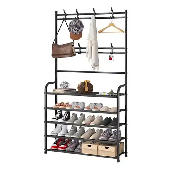 Perchero Armable Multifuncional Organizador De Ropa Y Zapatos 4 Niveles