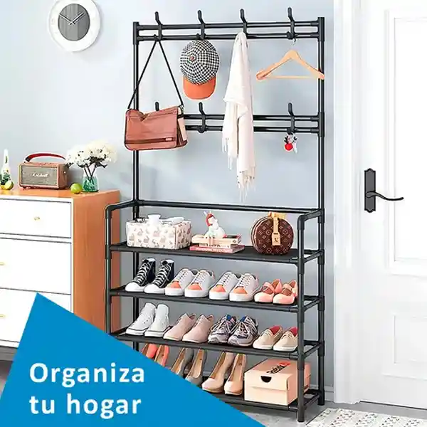 Perchero Armable Multifuncional Organizador De Ropa Y Zapatos 4 Niveles