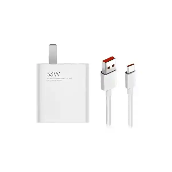 Cargador Xiaomi 33w Tipo C – Carga Rápida Y Segura