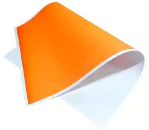 Cartulina Fluorescente, Naranja - 1/2