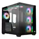Caja Atx Iceberg Crystal Cube S Argb (negro)
