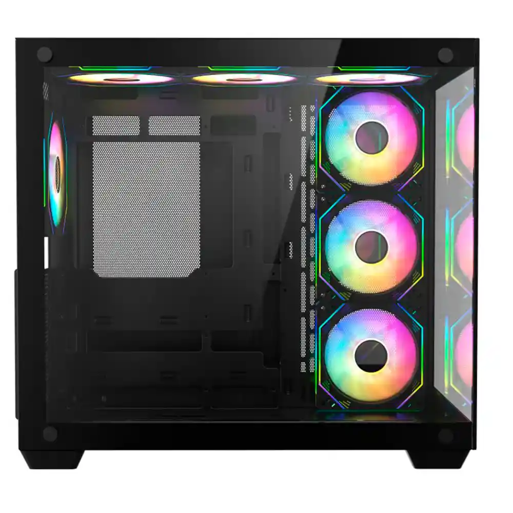 Caja Atx Iceberg Crystal Cube S Argb (negro)