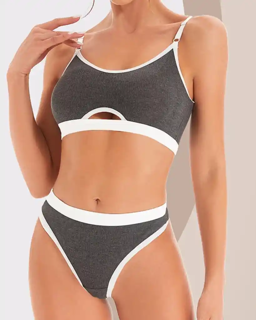 Conjunto De Sujetador Y Bragas Hilo Talla M / L