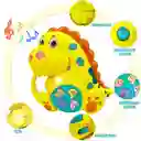 Mini Piano Para Niños Juguete Diseño Dinosaurio Amarillo