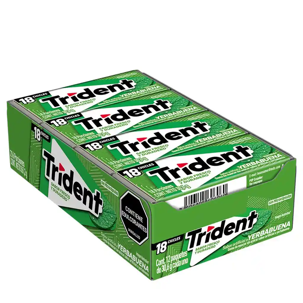 Rident De Yerbabuena 12 Unidades