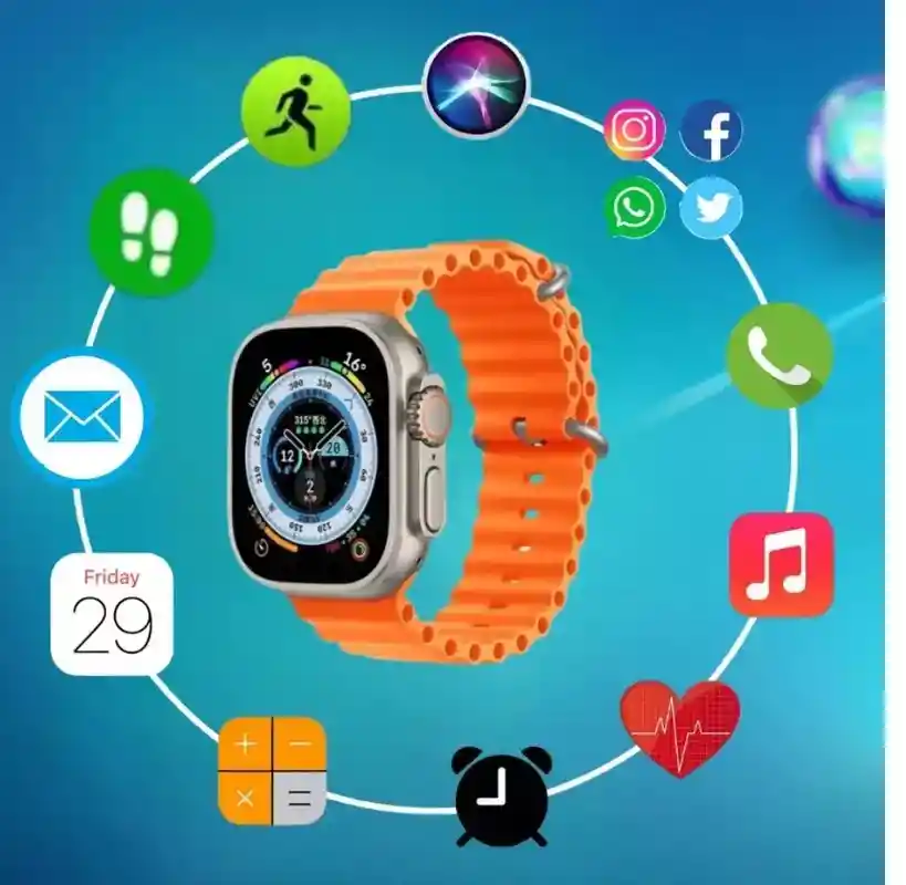 Reloj Smart Watch Ultra Audifonos Inalambricos 8 Accesorios