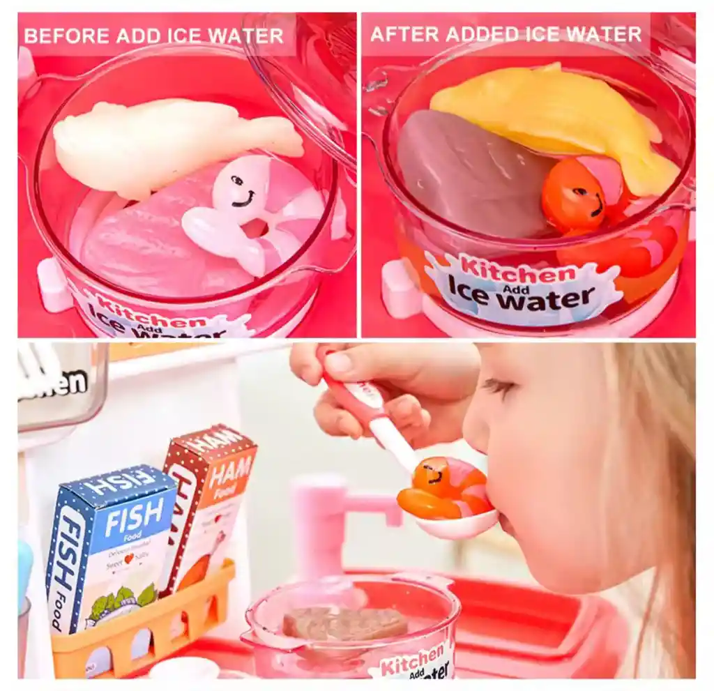 Cocina Didáctica Para Niñas Con Accesorios