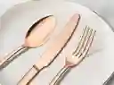 Cubiertos Reutilizables Rose Gold