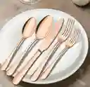 Cubiertos Reutilizables Rose Gold