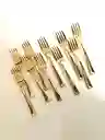 Tenedor Mini Dorado