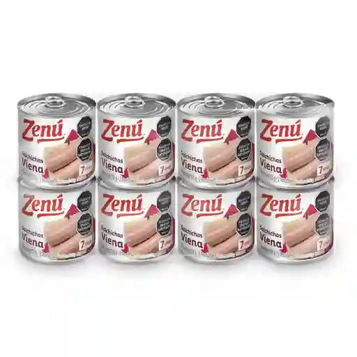 Zenú Salchicha Viena Mixtas De Cerdo Y Pollo 8 Unidades / 100 G