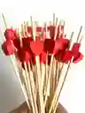 Palillos De Coctel De Corazón, Palillo De Frutas, Palillo De Bambu