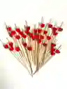 Palillos De Coctel De Corazón, Palillo De Frutas, Palillo De Bambu