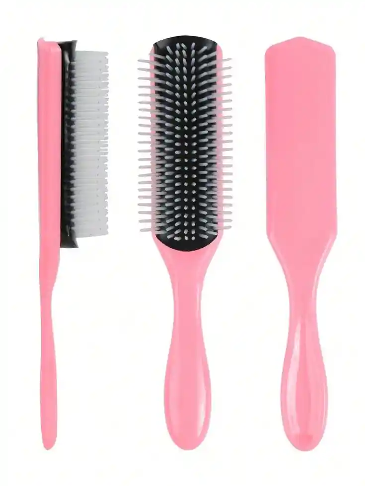 Cepillo Definidor 7 Hileras Pelo Cabello Rizado Ondulado