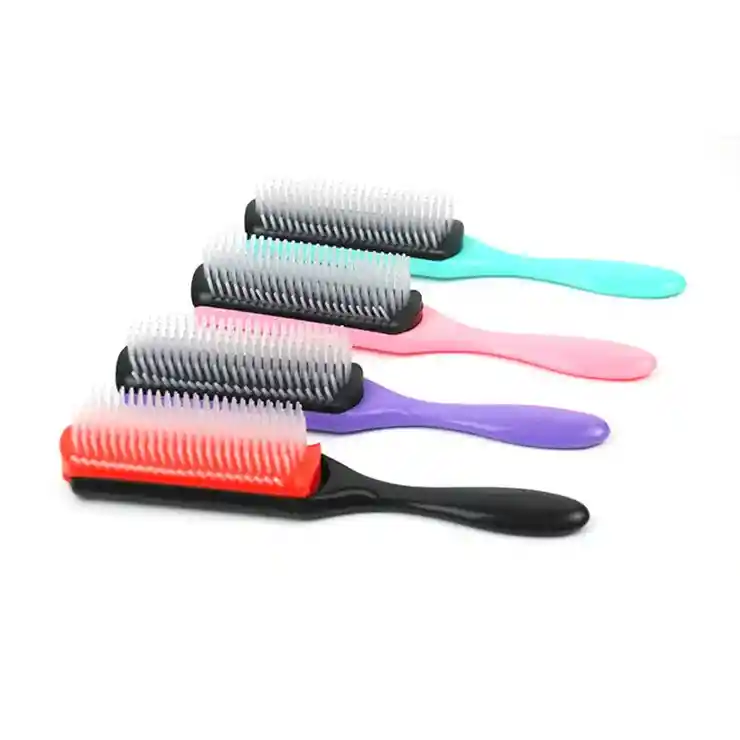 Cepillo Definidor 7 Hileras Pelo Cabello Rizado Ondulado