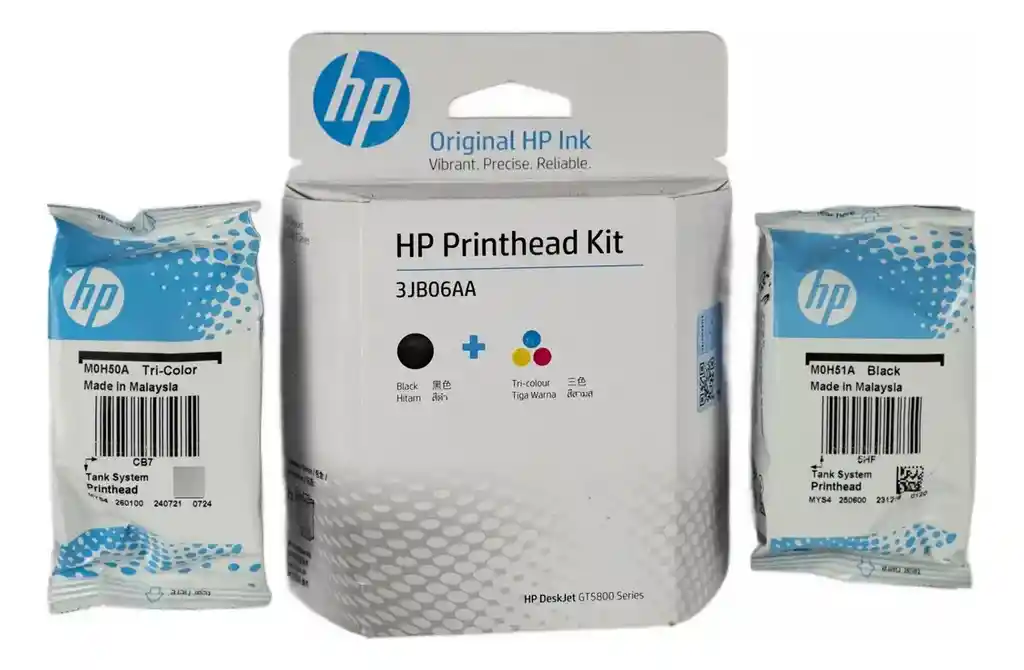 Cabezales Hp M0h50a Tri-color Y M0h51a Negro 3jb06aa Para Impresoras