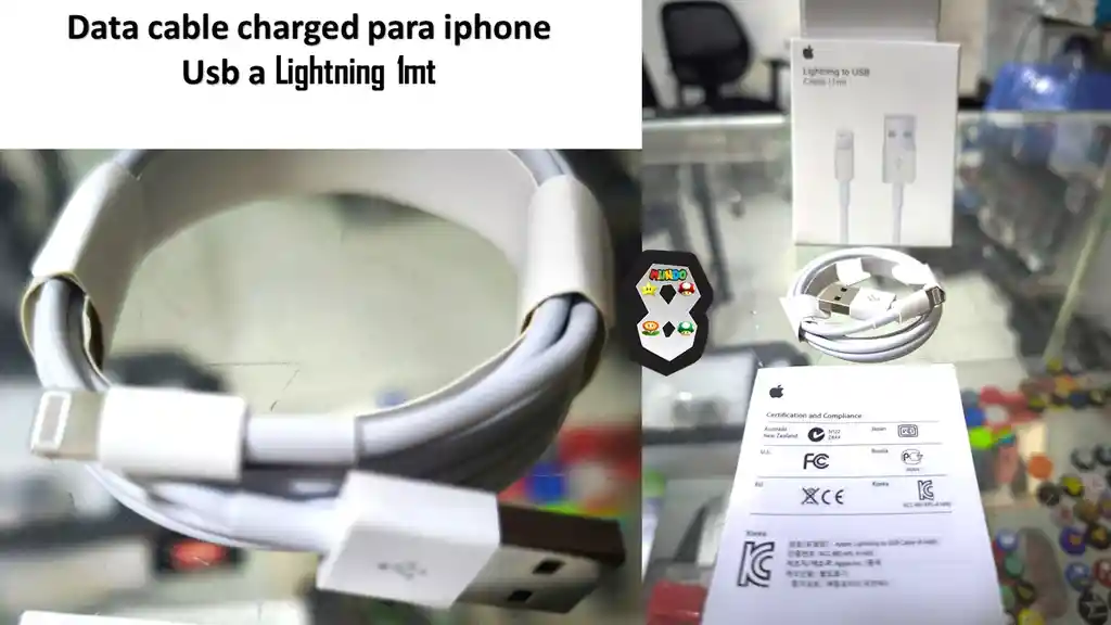 Cable Carga Data Iphone 1mt Usb A Lightning