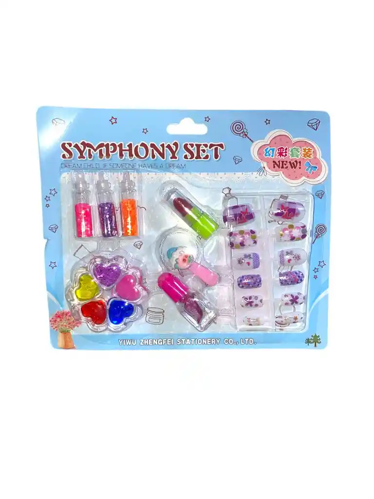 Juguete Kit De Uñas Con Escarcha