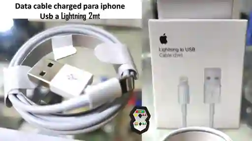 Cable Carga Data Iphone 2mt Usb A Lightning