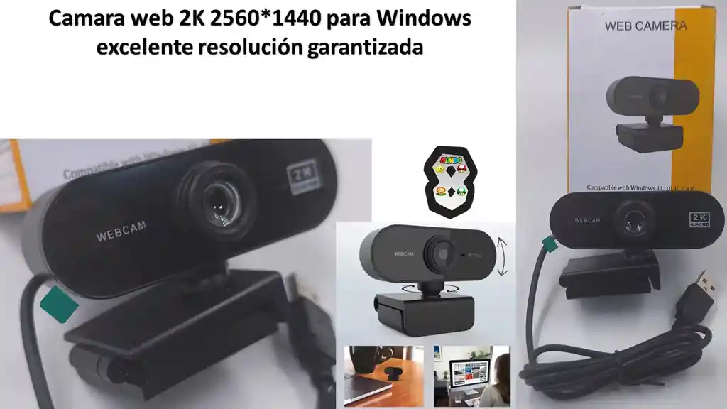 Camara Web 2k Usb 2560*1440
