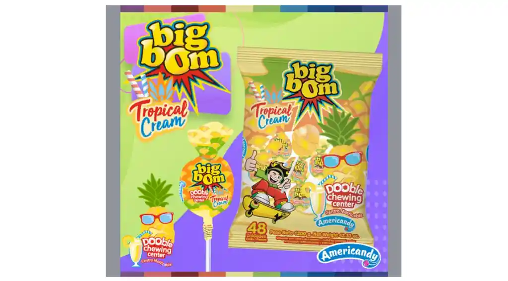 Bombon Big Bom Tropical Cream Xxl 48u