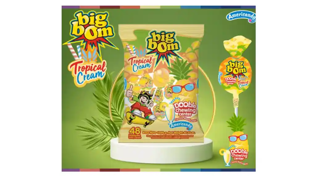 Bombon Big Bom Tropical Cream Xxl 48u