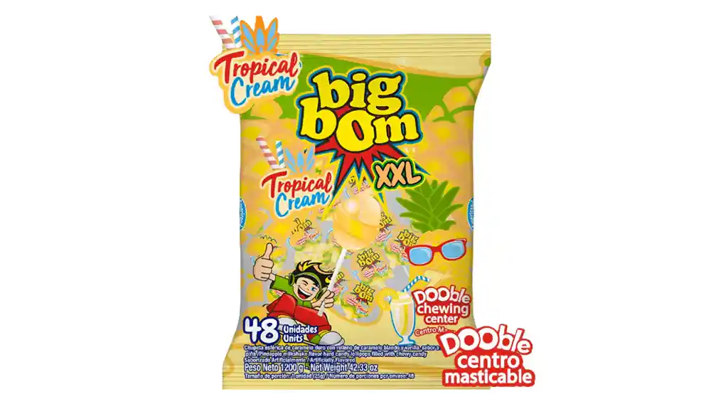 Bombon Big Bom Tropical Cream Xxl 48u