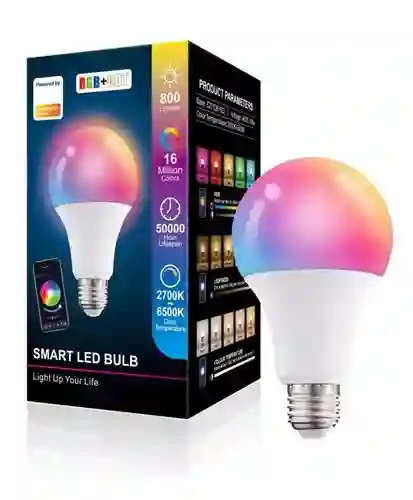 Bombillo Inteligente Smart Led Con App Rgb 800 Lumens