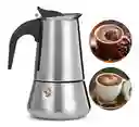 Cafetera Tipo Italiano 6 Tazas Acero Inoxidable