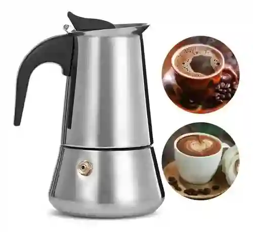 Cafetera Tipo Italiano 6 Tazas Acero Inoxidable