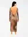 Vestido Largo Mesh - The Echo Cocoa